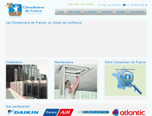 Tablet Screenshot of climaticiens.net